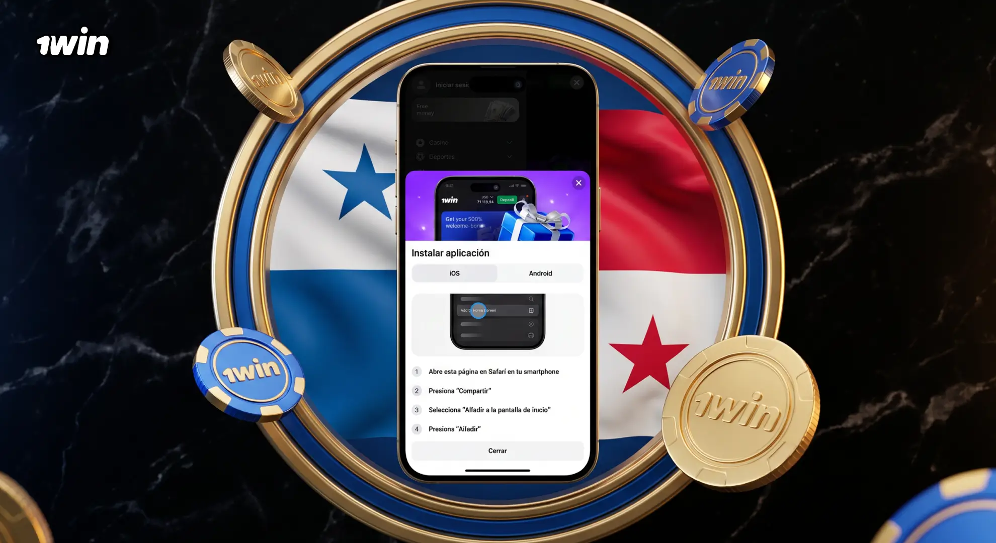 Catálogo de juegos y apuestas en la app de 1win